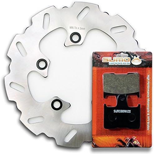 Sumo Rear Brake Disc Rotor+Pads fits Suzuki GSXR 600 K4 / K5 / XK5 [2004-2005] GSXR 750 K4 / K5 / XK5 [2004-2005] GSXR 1000 K/ZK [2001 2002 2003 2004 2005 2006]