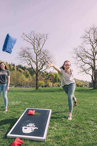 Cornhole Boards with Aluminum Frame by Legit Sports | Bean Bag Toss Corn Hole Outdoor Game with Weighted Bean Bags | Lightweight and Durable Materials | Great for Travel, Camping, Parties - Thumbnail 2