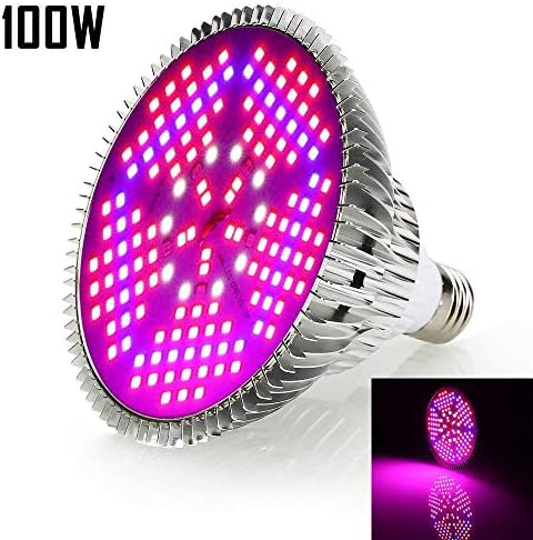 Cimic 100W Led Grow Light Bulbs Full Spectrum,150 LEDs indoor plant growing lights Lamp for Vegetable Greenhouse Hydroponic, E26 Indoor Grow Light AC 85~265V [Energy Class A]