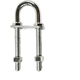 Marine City Stern Stock Bow Eye U-Bolt, Stainless Steel, 4-1/2" Length, Polished Finish, for Boats, Yachts, and Marine Hardware (1 Pcs)