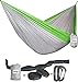 Hammock By Felistar- Backpacking Portable Parachute Nylon Hammock With Tree Straps & Alloy Carabiners For Camping, Garden, Backyard,Hiking &Traveling- Double Size& Single Size