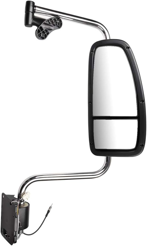 cciyu Car Mirror Hood Chrome Towing Mirror Wide Angle