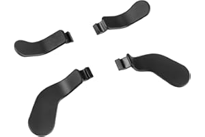 TOMSIN 4 pcs Interchangeable Paddles, Metal Stainless Steel Replacement Parts for Xbox One Elite Controller Series 2 (2 Medium & 2 Mini)