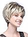 Pixie Wigs for White Women Short Blonde Synthetic Hair Wigs Natural Looking Female Wigs with Wig Cap P051