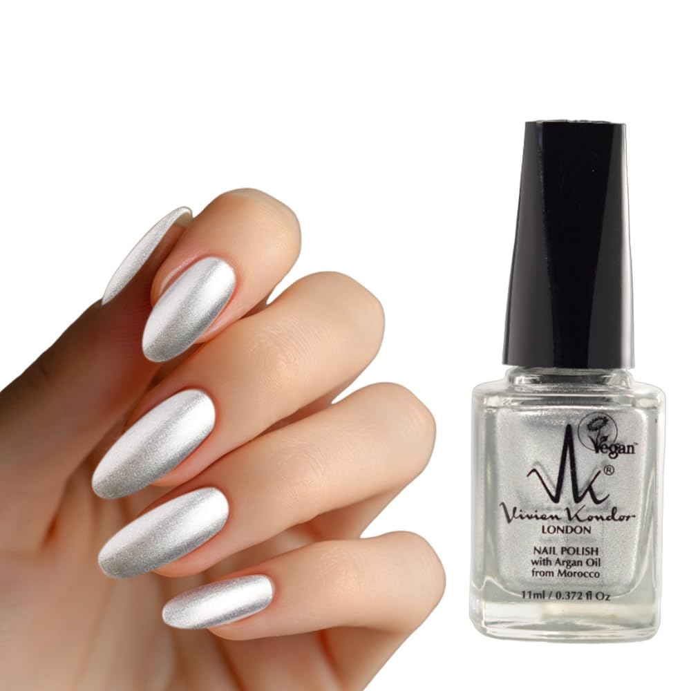 Vivien Kondor Vegan Friendly Argan Care Nail Polish (Metallic Silver)