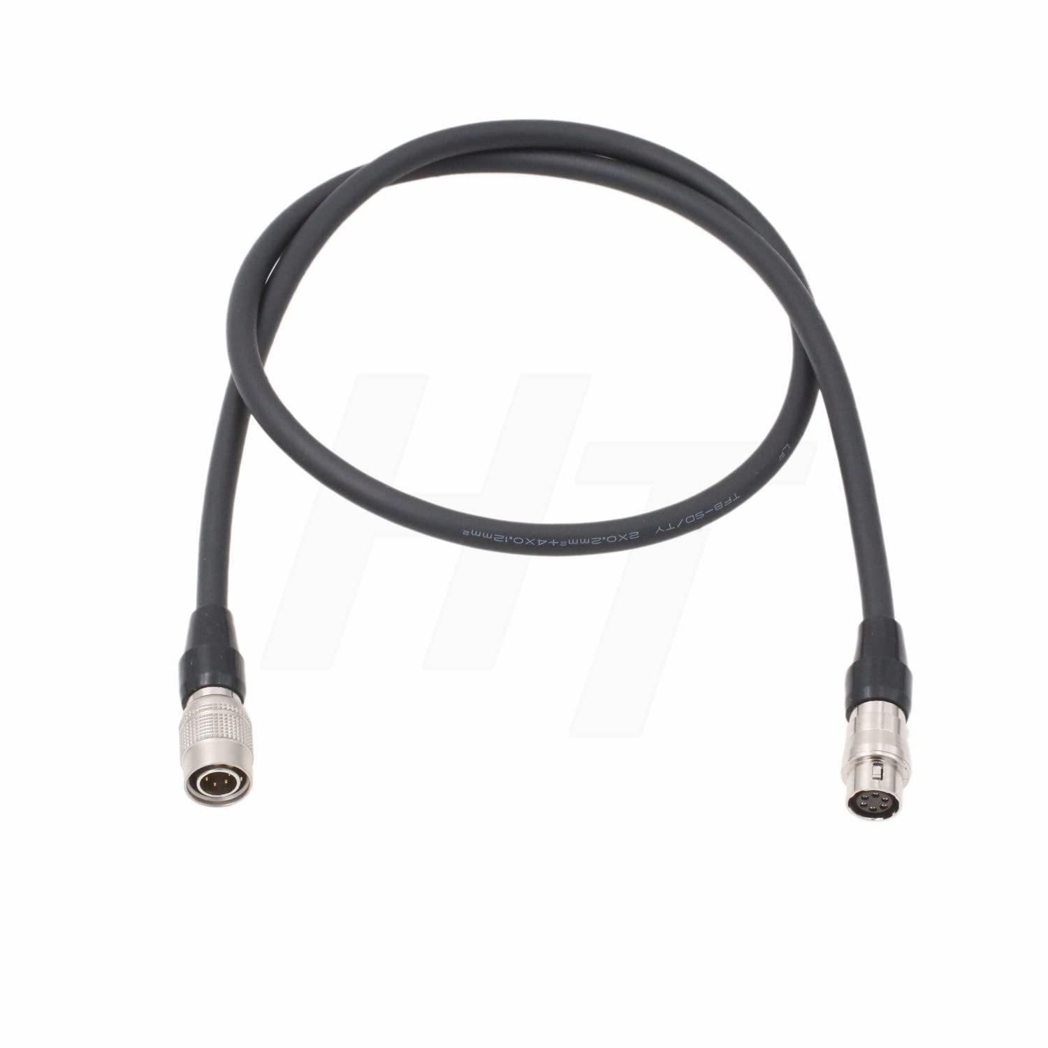 HangTon Hirose 6 Pin Extension Cable Male to Female for Sony Dalsa Baumer Basler Industrial Vision Camera (1 Meter)
