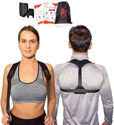 Back Brace Posture Corrector for Women and Men – Upper Back Straightener, Shoulder Posture Support, Neck Shoulder Clavicle Brace Trainer by RBrace