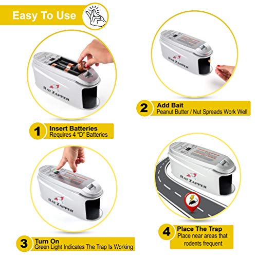 Teal Elite Rat Zapper Electric Rodent Killer Effective & Humane