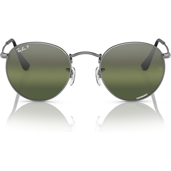 Stylish Aviator Green Lens Sunglasses Silver Metal Frame at Amazon