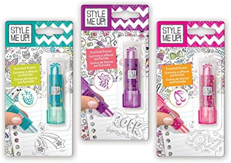 Style me up! SMU-11432 Lipstick Shaped Eraser in a Peg Box