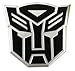 Transformers Autobots Aluminum Large Emblem in Black