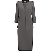 Hobemty Women's Skirt Suit Set for Women 2 Piece Blazer and Skirt 2025 Work Business Outfits