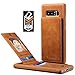 Samsung Galaxy Note 8 Card Holder Case, Note8 Wallet Case Spaysi(TM) Slim, Galaxy Note 8 Folio Leather case, Flip Cover, Gift Box, for Note 8 (Brown)