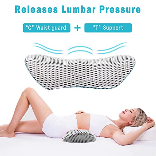 Beinilai Lumbar Support Pillow for Office Chair,for Car, Memory Foam