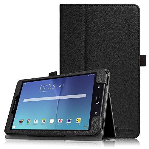 Fintie Folio Case for Samsung Galaxy Tab E 8.0 - Premium PU Leather Slim Fit Smart Stand Cover for Galaxy Tab E 32GB SM-T378 / Tab E 8.0-Inch SM-T375 / SM-T377 Tablet, Black