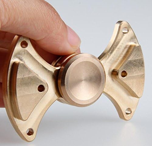 Phevos EDC spinner fidget toys,Ultra Durable High Speed fidget spinners brass material Stress Reducer,Rotate for 3-7 minutes(Flying fish brass)