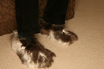 Amazon Com Deluxe Comfort Womens Alpaca Fur Slippers X
