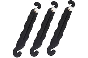 Ipetboom 3pcs Pearl Lazy Hair Bun Maker Lightweight Hair Styling Tools for Women and Teens Use Donut Curler