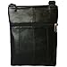 Texcyngoods Leather Waist Bag Converts to Crossbody Purse - Clip On Belt Loops Black