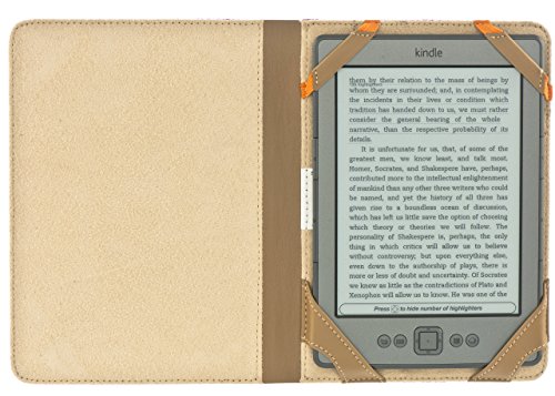 M-Edge Trip Jacket Folio Protective Case Cover for Kindle 4, Touch - Pink/Orange (Certified Refurbished) - Thumbnail 6