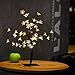 Excelvan 0.45M/17.72Inch 48LEDs Cherry Blossom Desk Top Bonsai Tree Light, Decorative Warm White Light, Black Branches, Perfect for Home Festival Party Wedding Christmas Indoor Outdoor Decoration