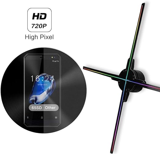 YAMEIJIA 65CM WiFi 3D Holograma Proyector Fan Z3, Proyector de ...