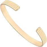 AOZEL Gold Bangle Cuff Bracelets for Women Trendy Chunky Adjustable Twist Love Textured Bracelet Jewelry Gifts