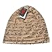 Z&S Unisex Beanie Baggy Thin Hip-hop Print Skullcap B078 (brown)