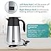 Fdit Car Truck Kettle Portable Stainless Steel Travel Mug Boil Water Coffee Tea 1300ml (12V)