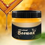 Futurelove Wood Seasoning Beewax - Traditional Beeswax Polish for Wood & Furniture, All-Purpose Beewax for Wood Cleaner and Polish Wipes - 2020 New Furniture Care Multipurpose Natural Beeswax(85g)
