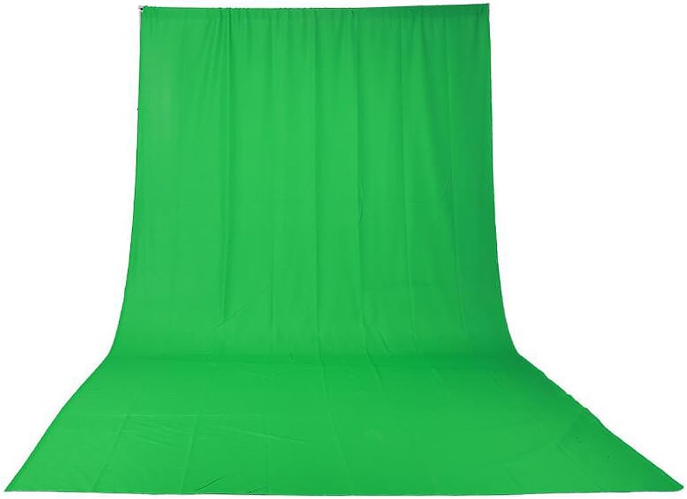 Sofoto 10x12FT / 3x3.6M Green PRO 100% Cotton Pure Muslin Collapsible Backdrop Background Screen for Photo Video Photography Studio and Television (Background ONLY)– Green BD2002 33.6 G
