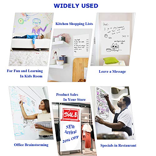 WISHAVE Large Dry Erase Whiteboard Sticker Wall Decal,SelfAdhesive