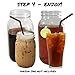 County Line Kitchen - Stainless Steel Filter & Infuser for Cold Brew, Iced Coffee, and Iced Tea - Use with 2 Quart Wide Mouth Mason Jars