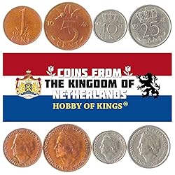 4 Coins from Netherlands | Dutch Coin Set