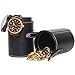 Makeup Brush Holder by The Aurora Collections, Compact Design Serves Multiple Needs - Travel Jewelry Case, Pencil Case or Holder, and Toiletry Bag - Hard Leather Cup for Protection!
