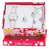Ravel Little Gem Kids Kitten Watch & Jewellery gift Set For Girls R2212