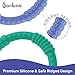 Bonbino™ Teether Rings - (4 Pack) Silicone Sensory Teething Rings - Soothes Baby Gum Pain! (Blues & Greens)