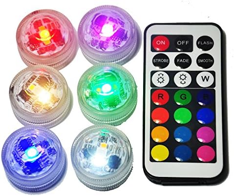 Submersible led light waterproof wedding led decoration remote control led tea mini light with battery party table christmas vase hookah shisha 12pcs light+2pcs remote