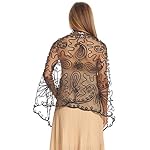Anna-Kaci See Through Floral Mesh Bolero Cover Up Shrug Cardigan Shawl Wrap For Women Anna-Kaci See Through Floral Mesh Bolero Cover Up Shrug Cardigan Shawl Wrap For Women