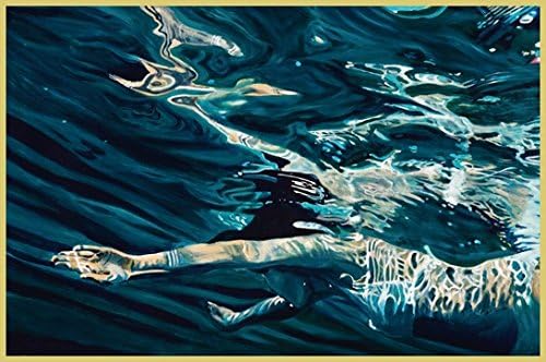 The Gra Ne Taucherin No 1 By Brigitte Yoshiko Aluminium Frame Gold Glossy 43 X 30cm Amazon Co Uk Kitchen Home