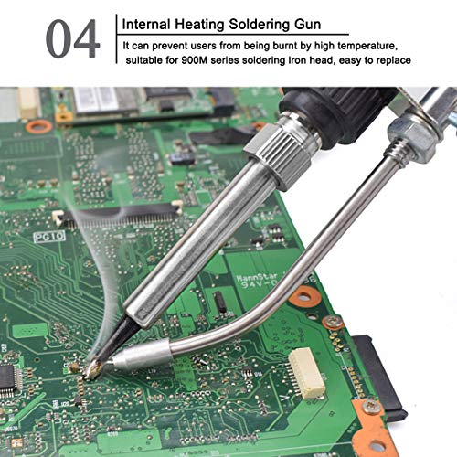 NEWACALOX Soldering Gun Automatic Handheld Solder Iron Kit Welding