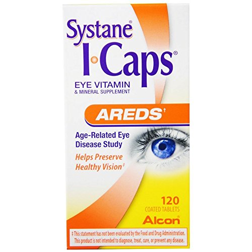 Systane ICAPS Eye Vitamin AREDS, 120 Coated Tablets (Pack of 2)