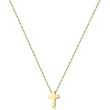 Joxevyia Cross Necklace for Women 14K Gold Plated