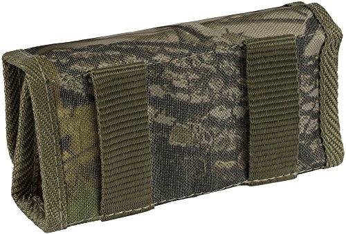 BronzeDog Shooter's Pouch Nylon Ammo Cartridge Belt Holder Shotgun 12 16 Gauge Camo Shotshell Carrier Hunting Accessories (Green Oak Camo)