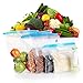Uarter Sous Vide Bags Kit For Anova and Joule Cookers, 15 Reusable BPA Free Food Vacuum Sealer Bags, 1 Hand Pump and 2 Sealing Clip and 2 Sous Vide Bag Clip, Easy to Use, Practical for Food Storage