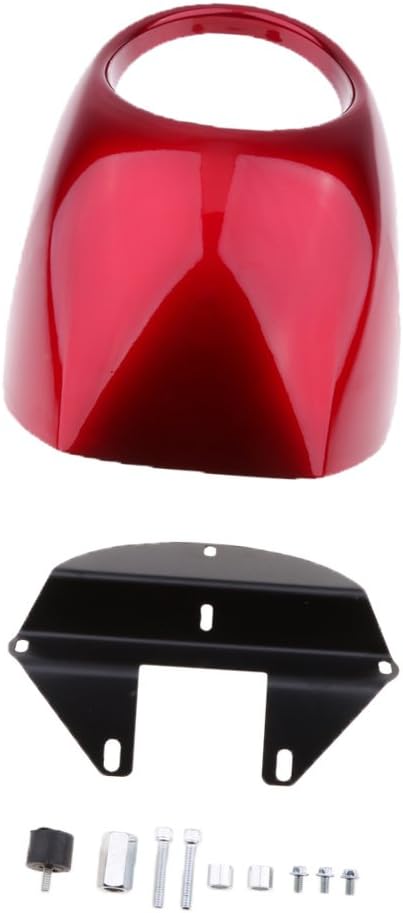 MonkeyJack Motorcycle Headlight Fairing Mask Visor For Harley Sportster Dyna FX/XL - Red