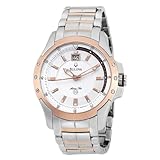 Bulova Men's 98B129 Marine Star Silver and White Dial Bracelet Watch