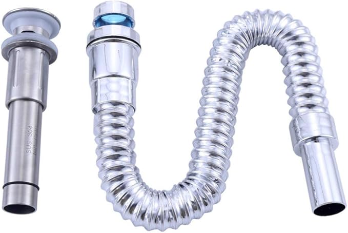 HTBYTXZ Colador de desagüe emergente de Acero Inoxidable Tubo de