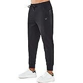 NORTHYARD Men's Cotton Athletic Jogger Sweatpants with Zipper Pockets Running Workout Gym Tapered Pants Comfy Lounge Pants