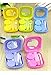 Lunar Baby 2 PCS Mini Travel Contact Lens Case Kit Holder Mirror Box (Pink or Blue or Purple or Green or Yellow)